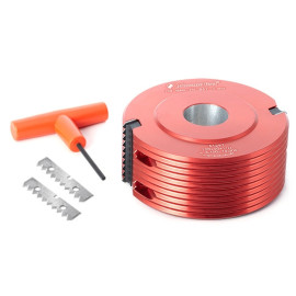 Amana Tool 61296 Insert Carbide V Type Glue Joint Cutter 90mm D x 50mm CH x 1-1/4 Bore Shaper Cutter