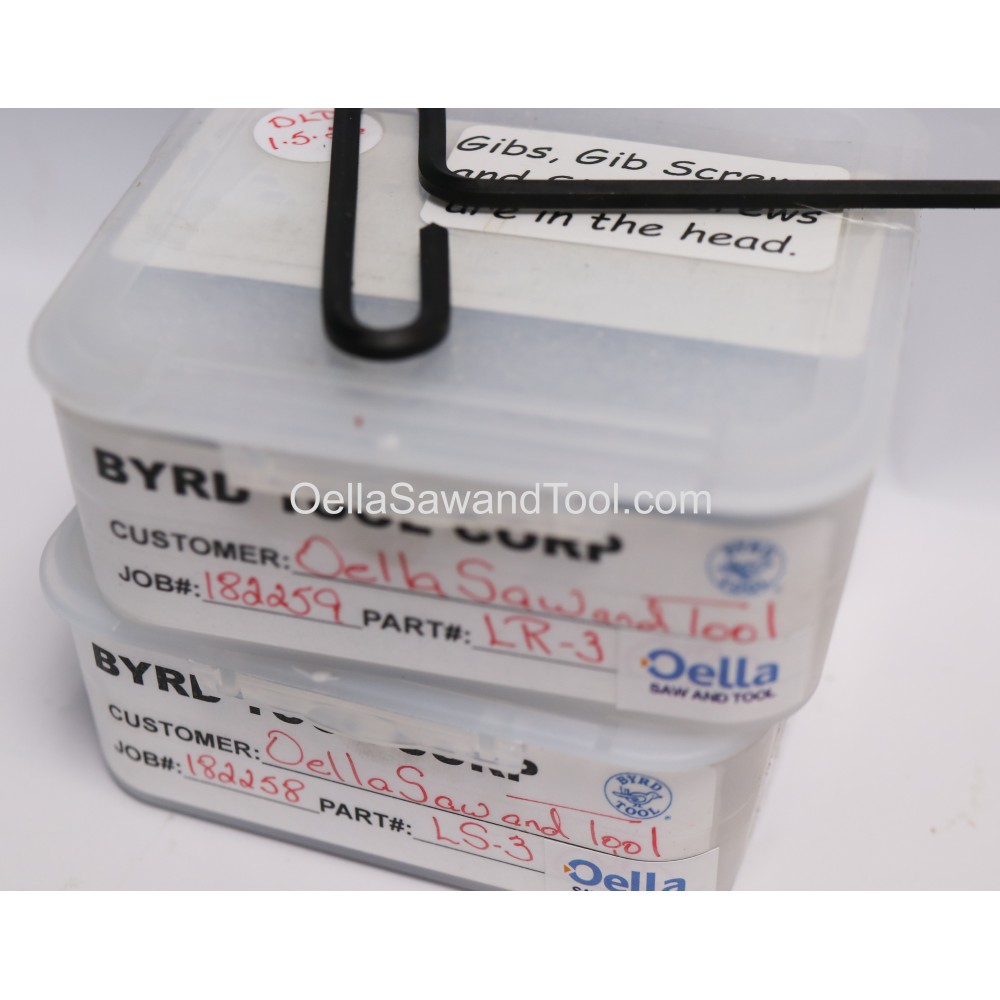 Byrd Shaker Stile and Rail Shaper Cutter Package loaded with 7LRE and ...
