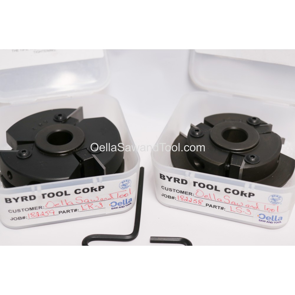 Byrd Shaker Stile and Rail Shaper Cutter Package loaded with 7LRE and ...