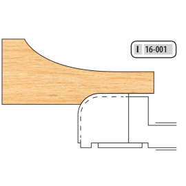 FREEBORN IT-16-001 Carbide raised panel convex cove back shaper cutter