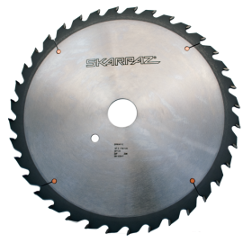 Glue Line Rip Saw Blades - 12" Diameter; 36 Tooth; 1" Bore; TC Grind; .120" Plate