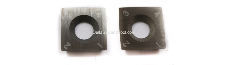 15mm x 15mm x 2.5mm - 4-edge 150mm radius faces, rounded corners) Single Carbide Insert