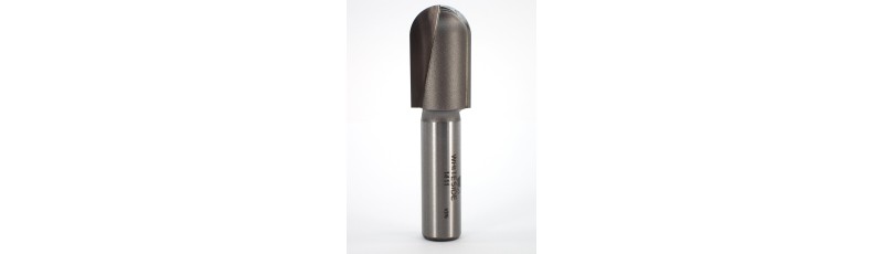 Whiteside 1411 Round Nose Bit, 3/4 Dia, 1-1/4 Cut Length, 1/2 Shank