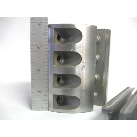 Shaper cutter molder 100mm/4" cut length x 4-1/2" ODx1-1/4" bore corrugated head 20 hook