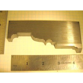 M2 corrugated back shaper knives 1-1/4" x 4-1/4" apron / casing
