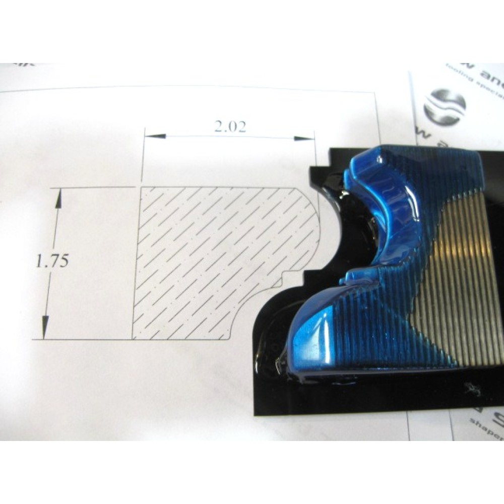 M2 corrugated back knives for chair rail for shaper and small molder ...