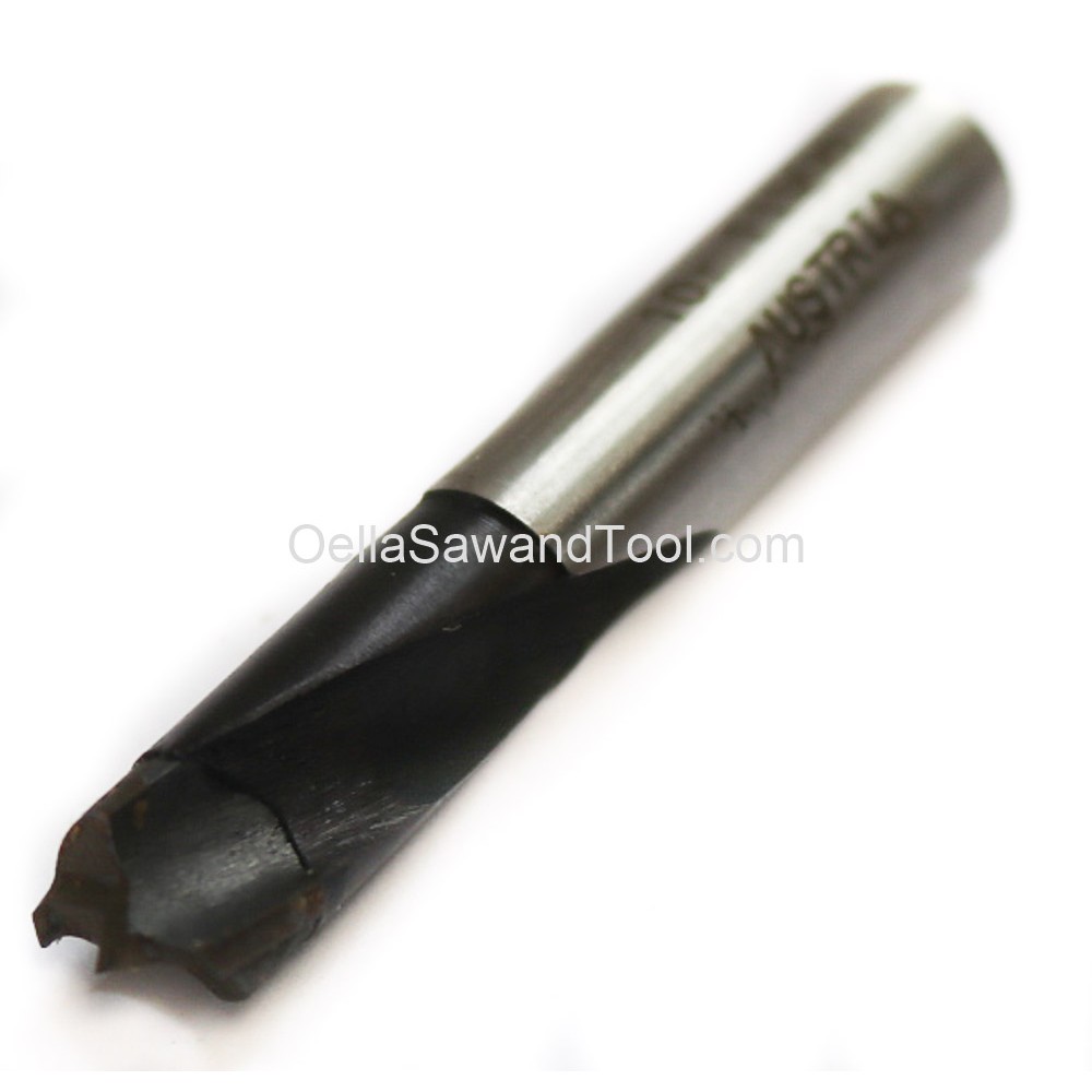 Fisch Carbide Tipped Brad Point Boring Bit - 60mm Long - 10mm Diameter - 10mm Shank- Right Hand - Free USA Shipping