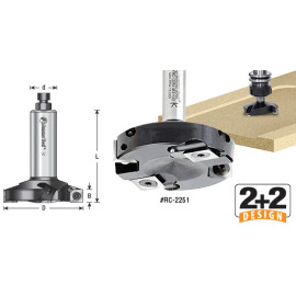 Amana Tool RC-2251 Spoilboard Surfacing 2-1/2 D x 1/2 CH x 1/2 Insert Router Bit