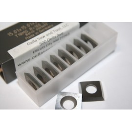Rikon Spiral Inserts 15mm x 15mm x 2.5mm  100mm radius- Carbide Square Reversible knives FREE USA SHIPPING