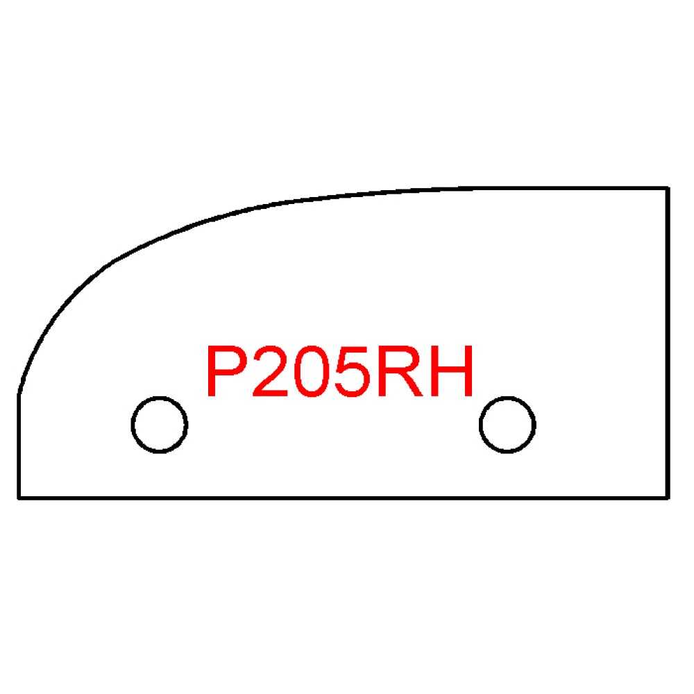 Byrd Raised Panel Carbide Tip set of 3 pattern  P205RH Cove