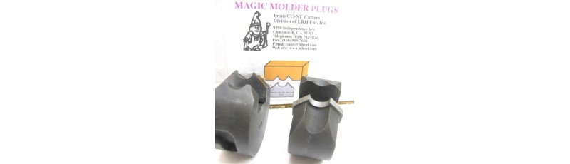 Magic Molder Plugs P-21 N-21 Table Saw & Shaper Cutter carbide tip v-bead