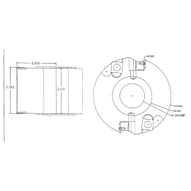 Freeborn IC-22-032-SP 100 mm x 60mm x 1.25" Rebate Joint Groove Insert shaper cutter