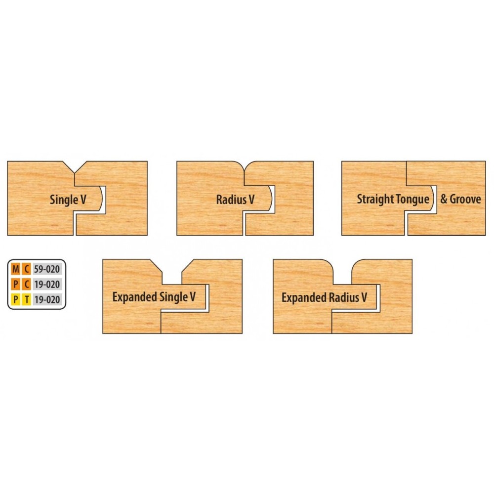 Freeborn PC-19-020 7 pc Flooring /Paneling Shaper Cutter set