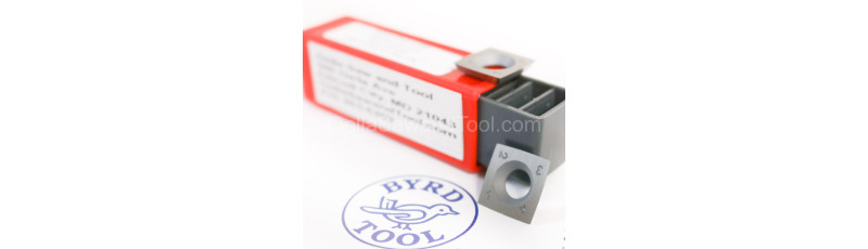 15mm x 15mm x 2.5mm - 4-edge -Byrd Shelix  Inserts KN400 (Sold in boxes of 10) Numbered