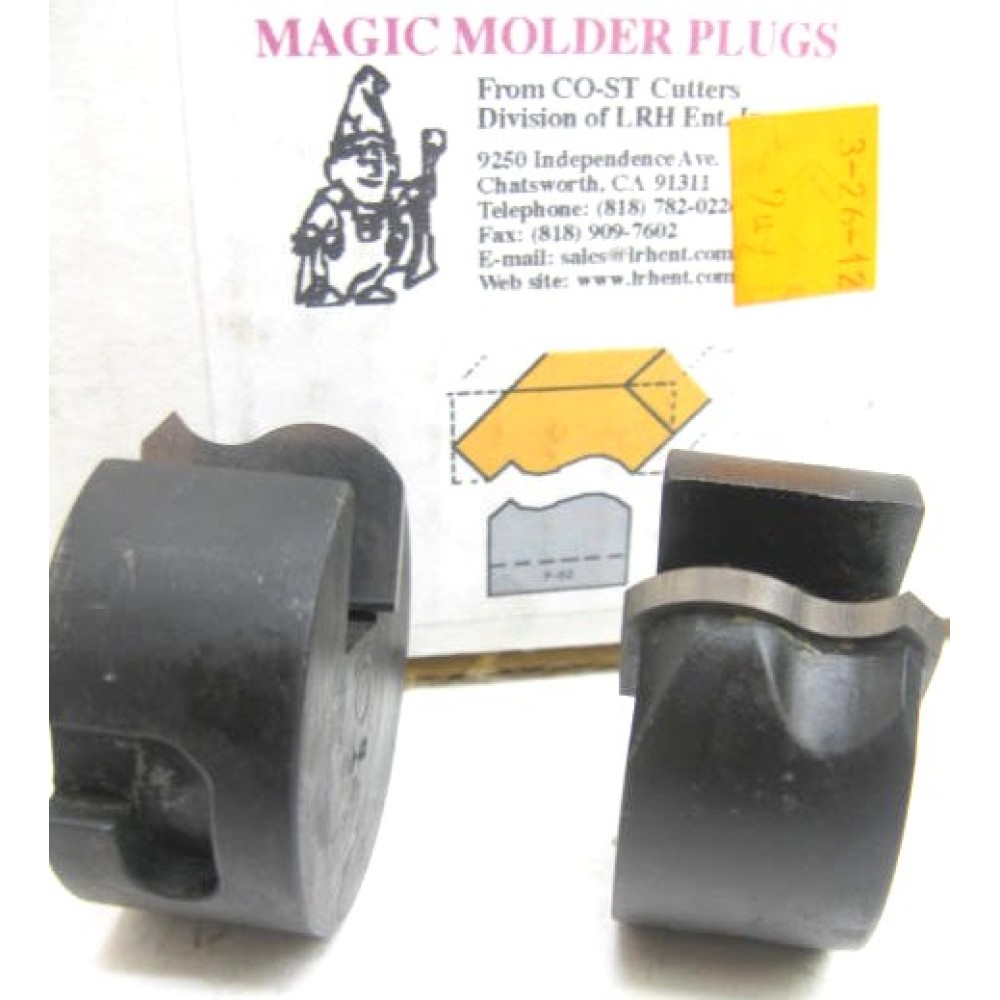Magic Molder Plugs P-62 N-62 Table Saw & Shaper Cutter carbide tip crown