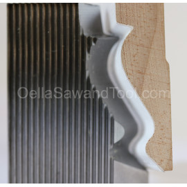 Corrugated back M2 shaper knives 9/16" x 5-1/4" base molding