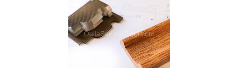 Corrugated back M2 shaper knives 3/4" x 2-1/4" Cornice / Cap