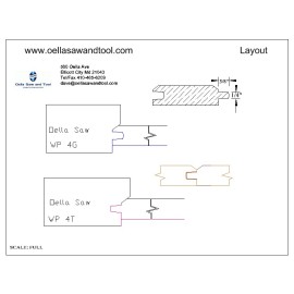 M2 corrugated back knives Wood Paneling WP4 for shaper or Molder