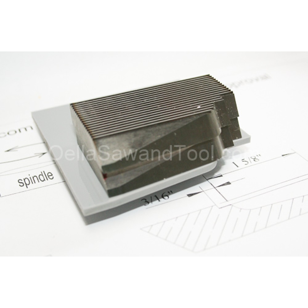 M2 corrugated back knives for Raised Panel for shaper and small molder ...