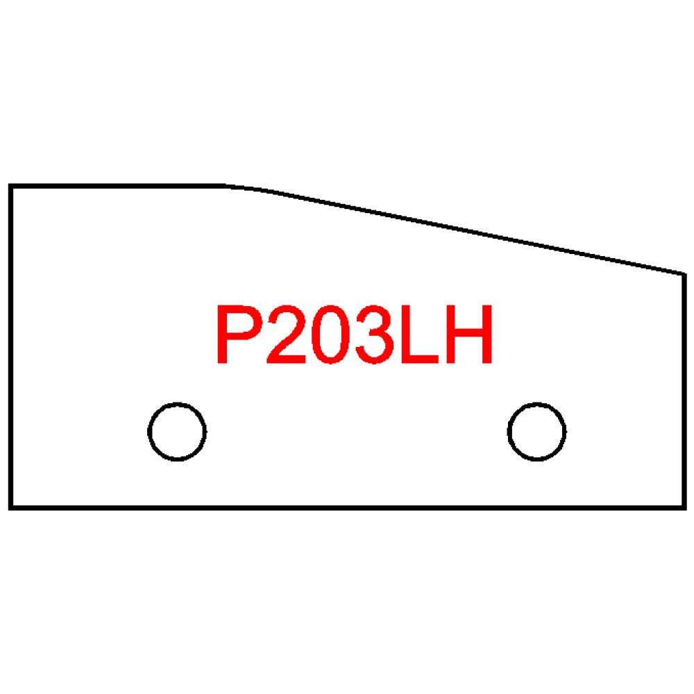 Byrd Raised Panel Carbide Tip set of 3 pattern P203LH Chamfer