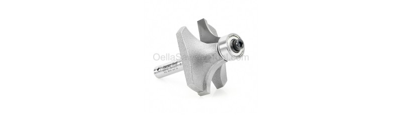 Amana Tool 49516 Carbide Tipped Corner Rounding 1/2 R x 1-1/2 D x 3/4 CH x 1/4 Inch SHK w/ Lower Ball Bearing Router Bit