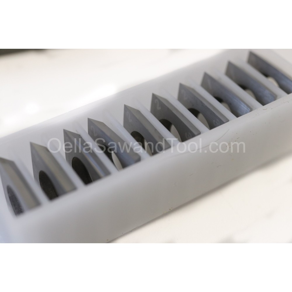 10 Inserts Carbure Indexables 15mm - Pour Toupie Grizzly H7354, 15x15x2,5mm, Rayon 4