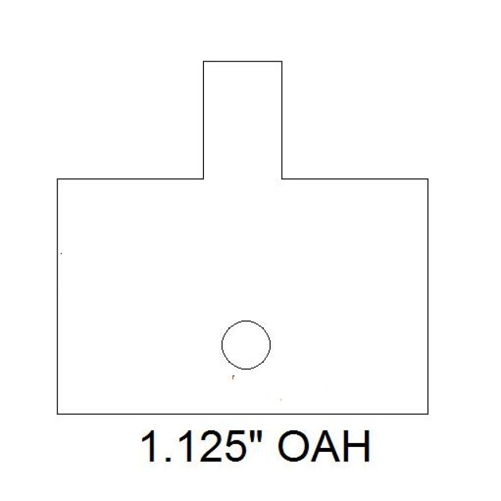 Center Match Flooring-groove 5 "DIA 3WING 30mmWD 1-1/2"B tool body 30mm WD