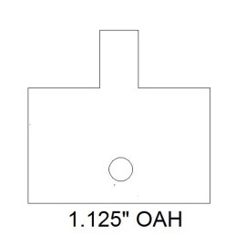 Center Match Flooring-groove 5 "DIA 3WING 30mmWD 1-1/2"B tool body 30mm WD