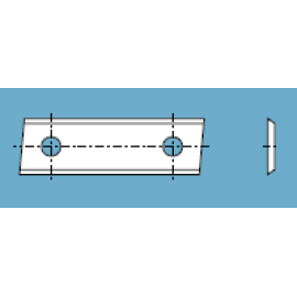 40mm Length x 12mm Width x 1.5mm Thick - 2-edge Carbide Insert RIGHT - (Sold in boxes of 10.)