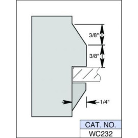 WINDOW SASH CUTTER SET WC232 7 X 1 1/4 BORE 7 PC. 3 WING