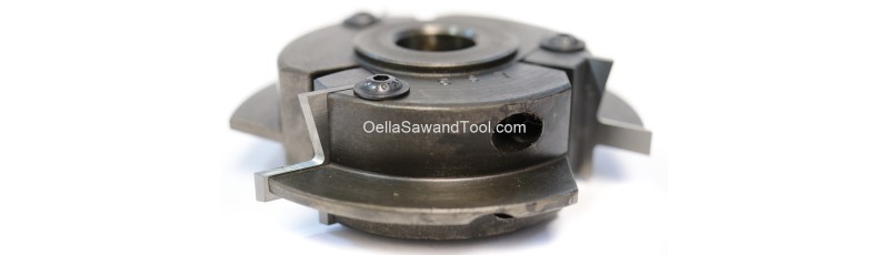 Byrd Stile Shaper Cutter loaded with 6LS Inserts CCW MFD
