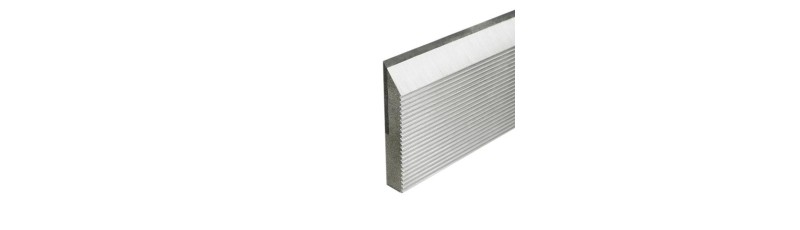 1/4" x 1.25" x 25" TCT Corrugated Moulder Knife - 7/16" Carbide Inlay