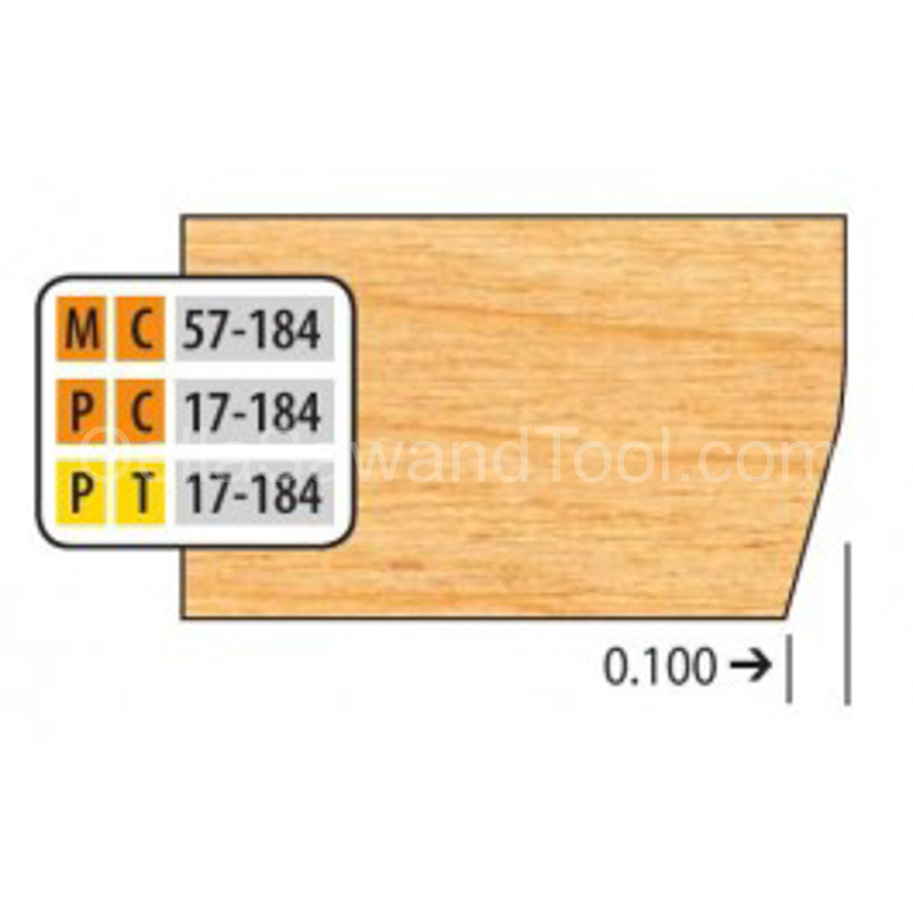 Freeborn PC-17-184 Bottom Door  Cutter for 32mm Hinge system