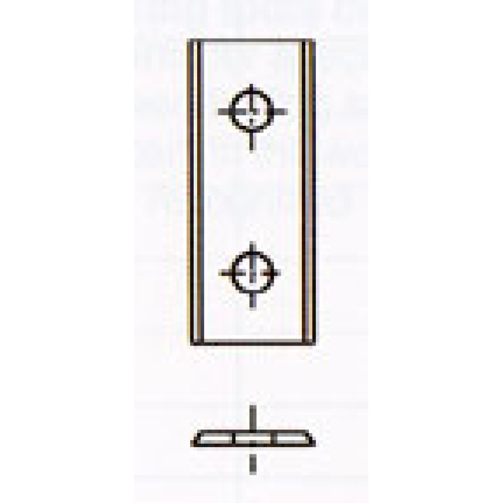 17mm length x 12mm Width x 1.5mm Thick - 2-edge Carbide Insert - (Sold in boxes of 10.)