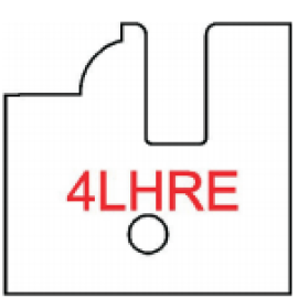 Byrd Rail Shaper Cutter loaded with 4LHRE Inserts CCW - MFD