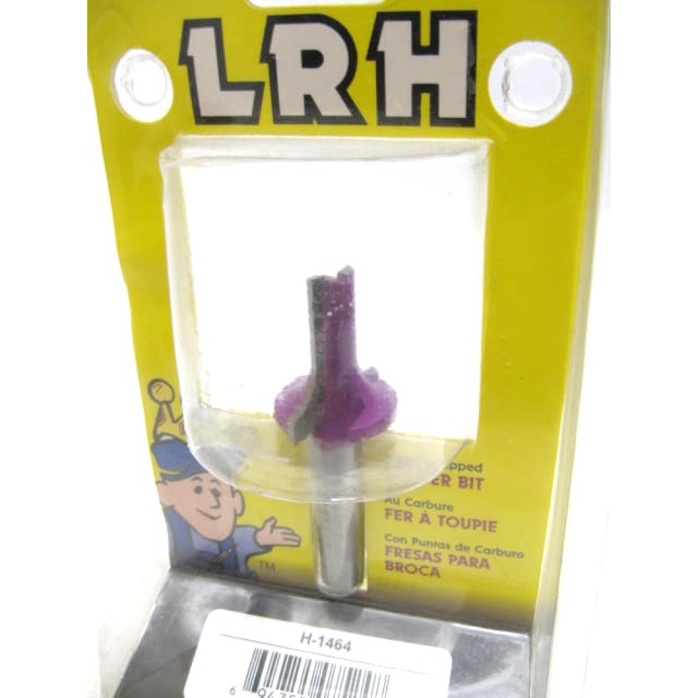 LRH H-1464 router bit 3/8" radius extended quarter round 1/2" shank