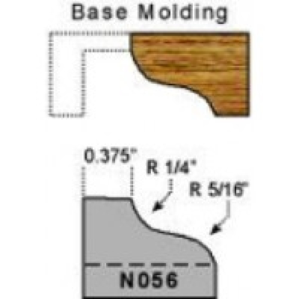 Magic Molder Plugs N 56 base molding ogee profile