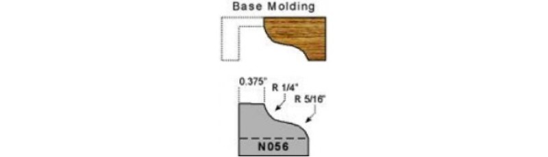 Magic Molder Plugs N 56 base molding ogee profile