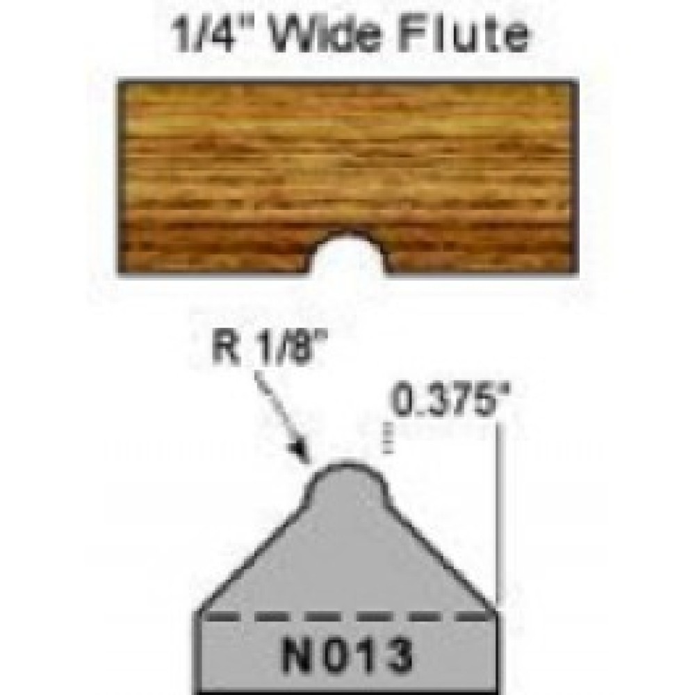 Magic Molder Plugs P-13 N-13 Table Saw 1/4" wide flute