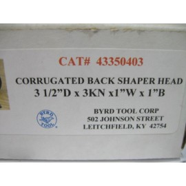 Byrd cutter head for corrugated knives 1'' cut length 3-1/2'' Diameter, Bore 1'' 3 knives