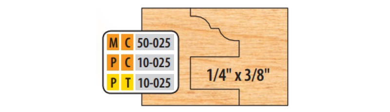 Freeborn PC-10-025 Cope & Pattern 6 piece shaper cutter set 