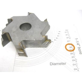 Demps / Leitz 6z carbide tipped shaper cutter molder spindle cove 1-1/4