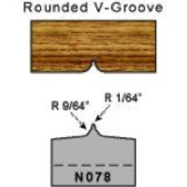 Magic Molder Plugs N-78 Rounded V Groove profile Shaper cutter