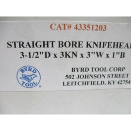 Byrd cutter head for corrugated knives 3'' cut length 3-1/2'' Diameter, Bore 1'' 3 knives