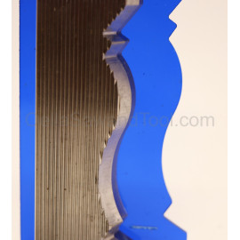 M2 corrugated back knives 3/4" x 3-7/8" crown for shaper or molder