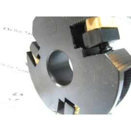 Byrd cutter head for corrugated knives 1'' cut length 3-1/2'' Diameter, Bore 1'' 3 knives