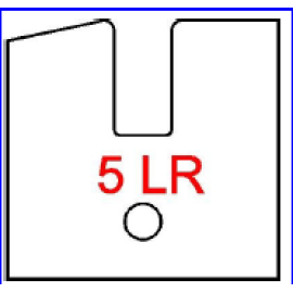 30mmWD SHAKER-STYLE RAIL CARBIDE INSERT Replacement tip 5LR