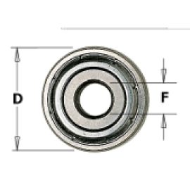 New CMT 791.005.00 8mm ID X 22mm OD Ball Bearing