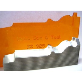 M2 shaper cutter molder corrugated knives base 7/8" x spec