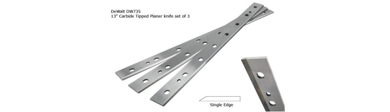 DeWalt DW735 13" carbide tipped planer knife set of 3 FREE USA SHIPPING